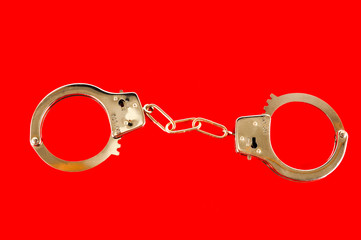 Close-up of handcuffs