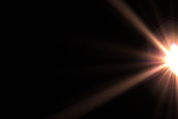 Abstract of sun with flare. natural background with lights and sunshine wallpaper