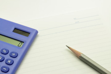 計算機と文房具