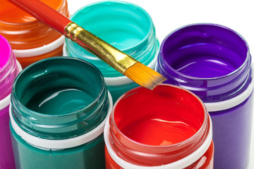 plastic Paint bottles for art