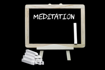 Meditation Hinweistafel