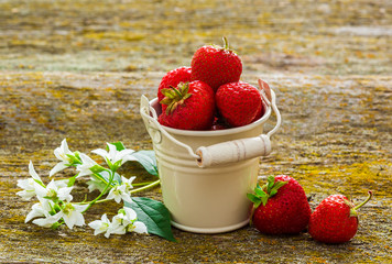 Fresh red strawberry