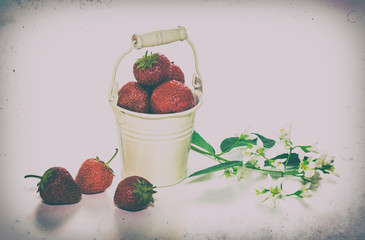 Fresh red strawberries