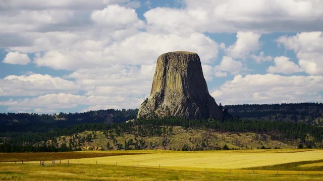 View of Devils Tower Wyoming in the Black Hills America