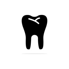 teeth icon. Vector concept illustration for design.