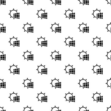 Solar panel energy pattern seamless vector repeat for any web design