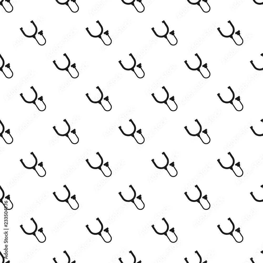 Poster stethoscope thermometer pattern seamless vector repeat for any web design