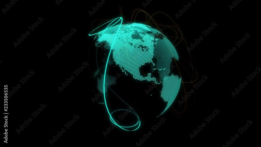 Poster global communication network concept.