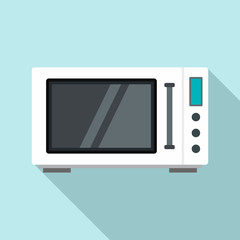 Modern microwave icon. Flat illustration of modern microwave vector icon for web design