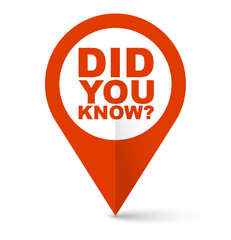 red vector banner did you know