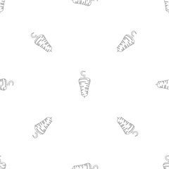 Hot shaurma pattern seamless vector repeat geometric for any web design