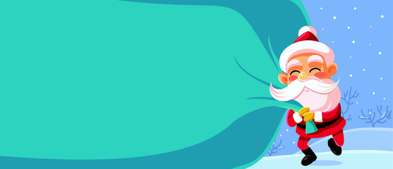 Christmas Banner Vector Cartoon