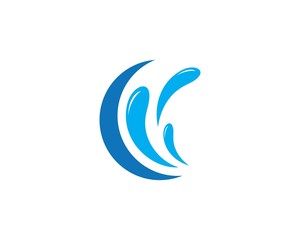 Fototapeta na wymiar Water Splash logo vector