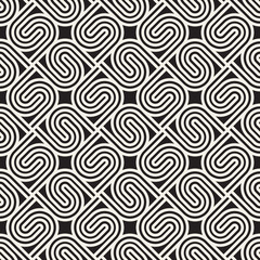 Vector seamless lines mosaic pattern. Modern stylish abstract texture. Repeating geometric tiles
