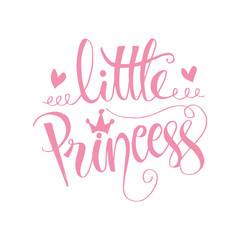Little Princess. Modern calligraphy.