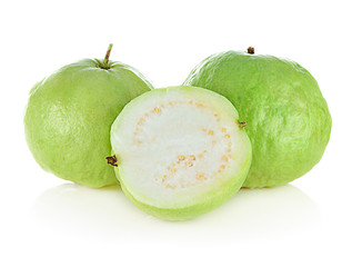 guava fruit isolated on the white background.