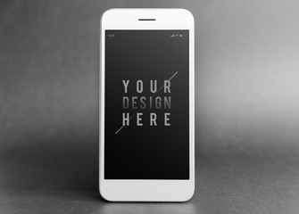 Premium mobile phone screen mockup template