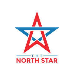 Obraz premium The north star graphic design template vector illustration