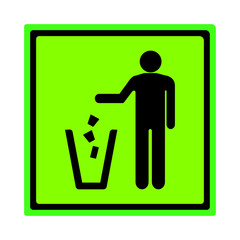 Garbage sign