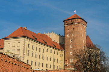 Fototapeta na wymiar Royal Wawel Castle in Krakow, Poland