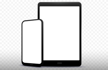Mobile Phone and Tablet Computer Vector Illustration
