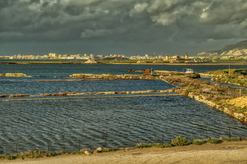 The Salina Salt Ponds of Trapini