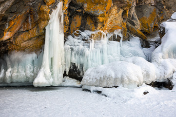 Lake Baikal in winter