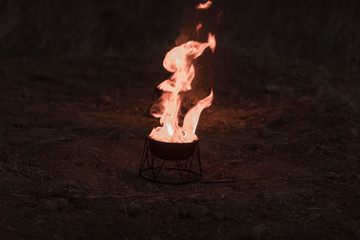 Fire in the night