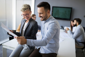 Group of business people collaborating in office
