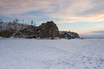 Lake Baikal in winter