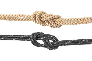 rope knot isolated on a white background