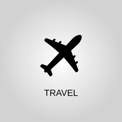 Fototapeta premium Travel icon. Travel symbol. Flat design. Stock - Vector illustration.