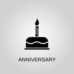 Anniversary icon. Anniversary symbol. Flat design. Stock - Vector illustration.