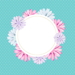 Romantic vintage floral card Romantic vintage floral bouquet .