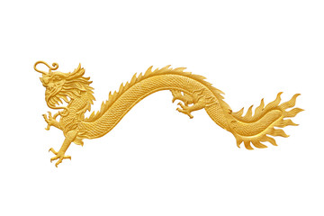  Golden Dragon isolated