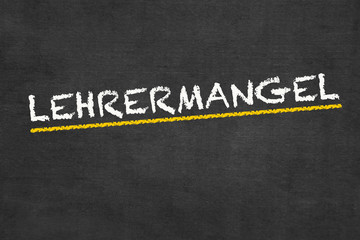 Obraz premium Lehrermangel