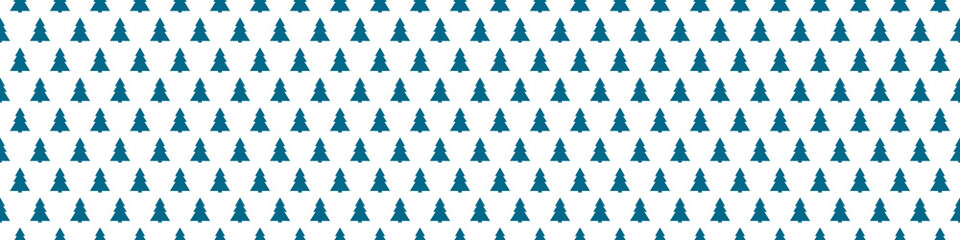 Design of a wrapping paper with Christmas trees. Vector.
