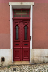 Fototapeta premium Fragment of Art Nouveau architecture style of Lisbon city