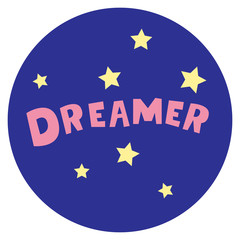  The inscription in the circle.