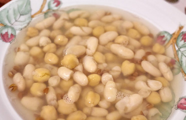 typical ligurian soup called mesciua