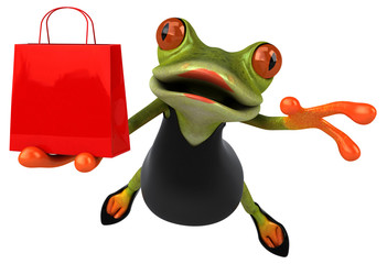 Fun frog - 3D Illustration