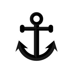 Ship Anchor Summer Stuff Icon Illustration Design