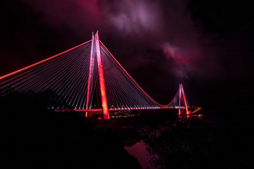 Fototapeta na wymiar Yavus Sultan Selim Bridge Istanbul