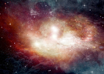 galaxy in a free space