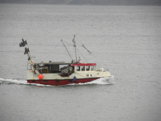 fishing boat in action