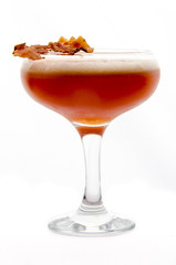 cocktail soft and long-drinks in front of white background