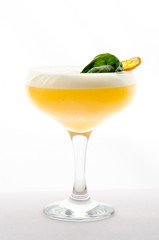cocktail soft and long-drinks in front of white background