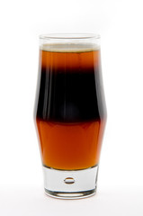 cocktail soft and long-drinks in front of white background