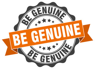 Obraz premium be genuine stamp. sign. seal