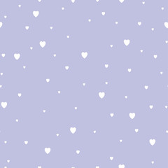 Seamless pattern with small hearts